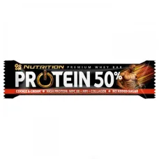 Go On Nutrition Premium Whey Μπάρα με 50% Πρωτεΐνη και Γεύση Cookies και Cream 40gr Go On Nutrition Premium Whey Μπάρα με 50% Πρωτεΐνη και Γεύση Cookies και Cream 40gr