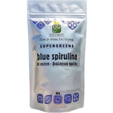 Βιολογική Μπλε Σπιρουλίνα σε Σκόνη 40gr Greenbay