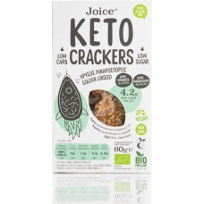 Joice Keto Crackers με Χρυσό Λιναρόσπορο 60gr
