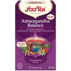 Yogi Tea Ashwaganha Balance Βιολογικό Μείγμα Βοτάνων 17 Φακελάκια