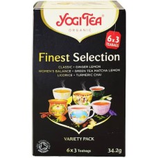 Yogi Tea Finest Selection Βιολογικό Μείγμα Βοτάνων 18 Φακελάκια