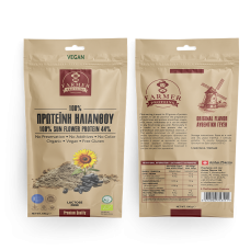 Farmer Proteins Πρωτεΐνη Ηλίανθου Χωρίς Γλουτένη 100gr