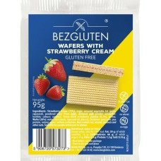 Γκοφρέτα Φράουλα Χωρίς Γλουτένη 95gr Bezgluten Γκοφρέτα Φράουλα Χωρίς Γλουτένη 95gr Bezgluten
