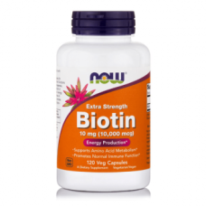 Biotin Βιταμίνη για τα Μαλλιά, τo Δέρμα και τα Νύχια 10mg 120 φυτικές κάψουλες Now Foods