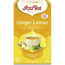 Yogi Tea Ginger Lemon Βιολογικό Μείγμα Βοτάνων  17 φακελάκια
