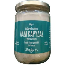 Βιολογικό Παρθένο Λάδι Καρύδας Ψυχρής Έκθλιψης 400gr Βιο Αγρός
