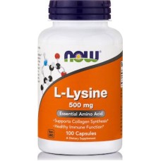 Now Foods L-Lysine 500mg Συμπλήρωμα Διατροφής Για Το Ανοσοποιητικό 100 Κάψουλες Now Foods L-Lysine 500mg Συμπλήρωμα Διατροφής Για Το Ανοσοποιητικό 100 Κάψουλες