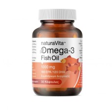 Omega 3 Pure Fish Oil Ιχθυέλαιο 1000mg 30 κάψουλες Natura Vita